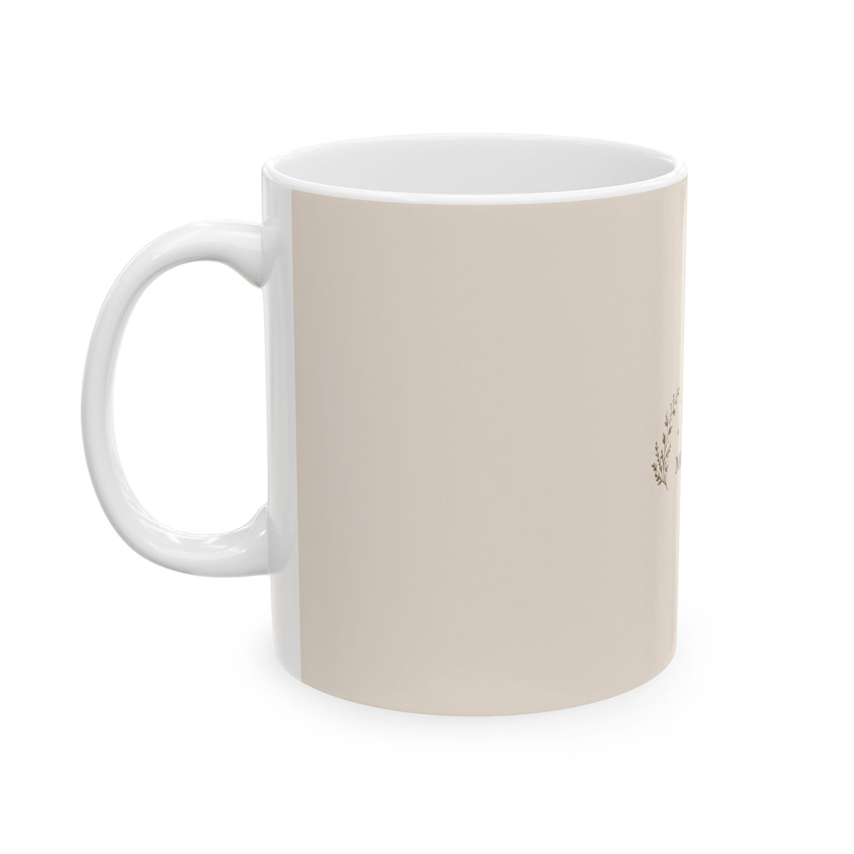 Mom Life Ceramic Mug — Neutral Boho Coffee Cup (11oz, 15oz)
