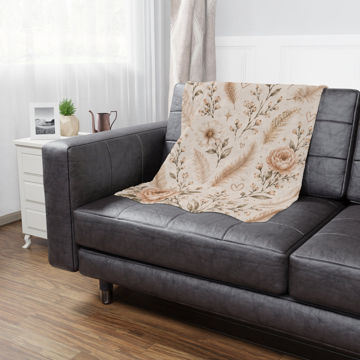 Minky Floral Blanket