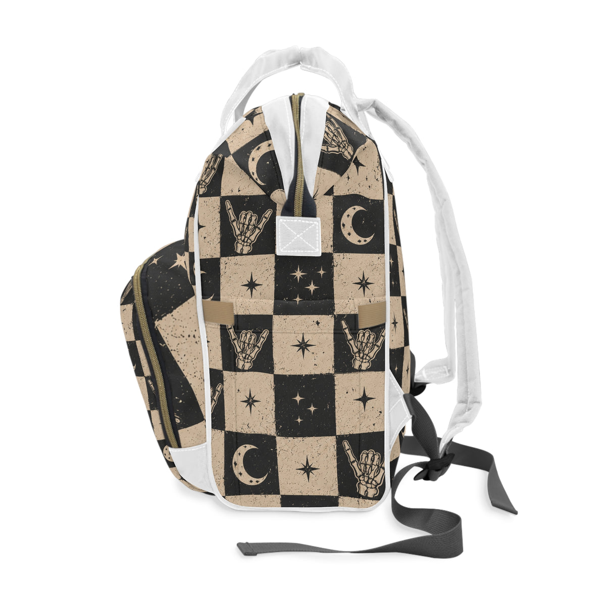 Skull Hand & Moon Diaper Backpack