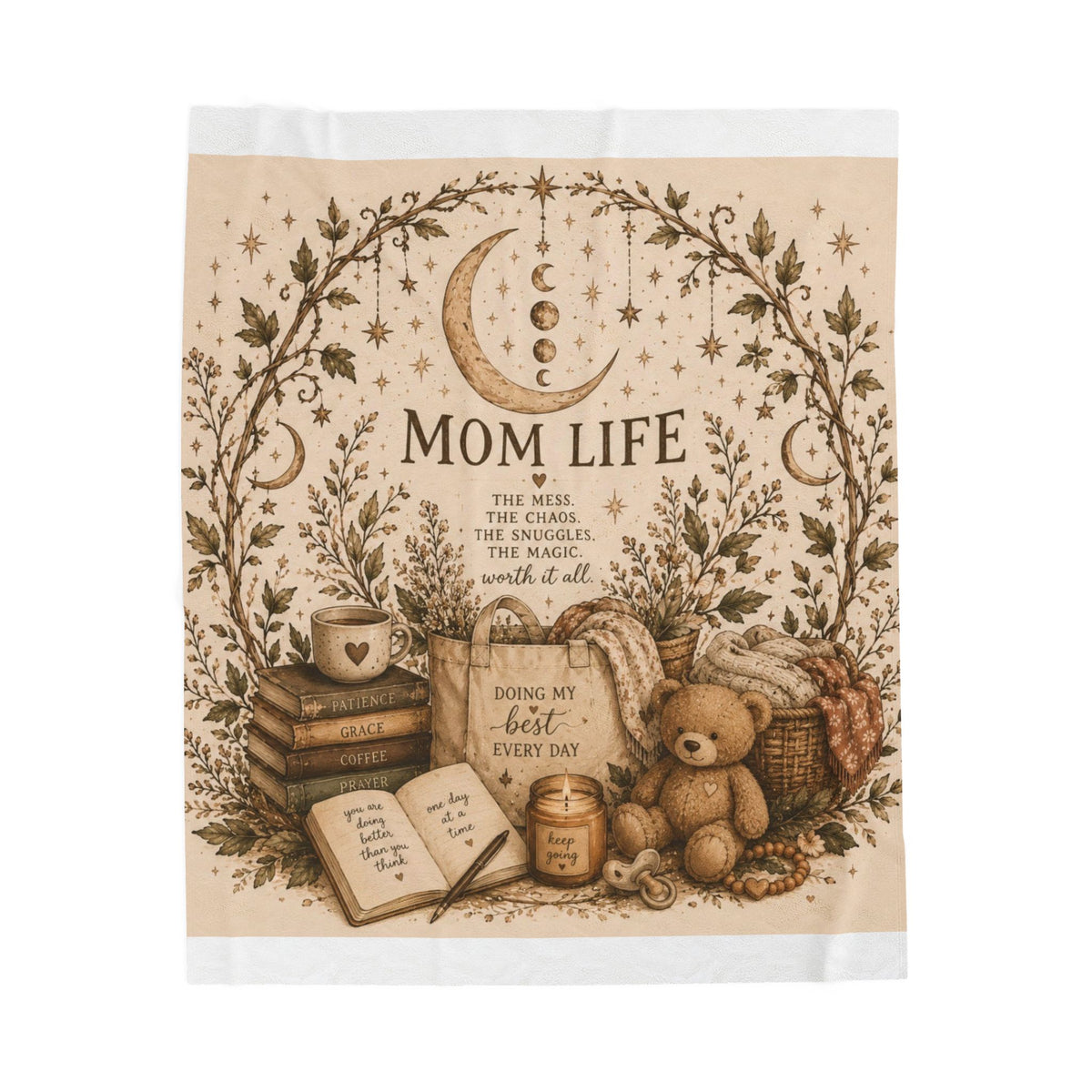 Mom Life Plush Blanket