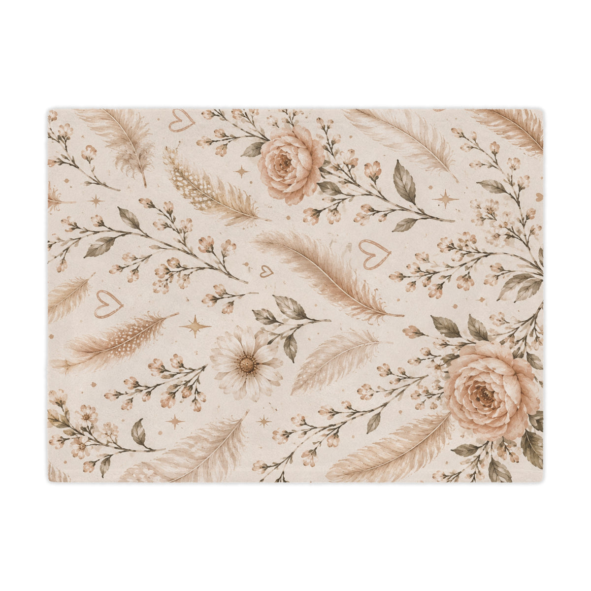 Minky Floral Blanket