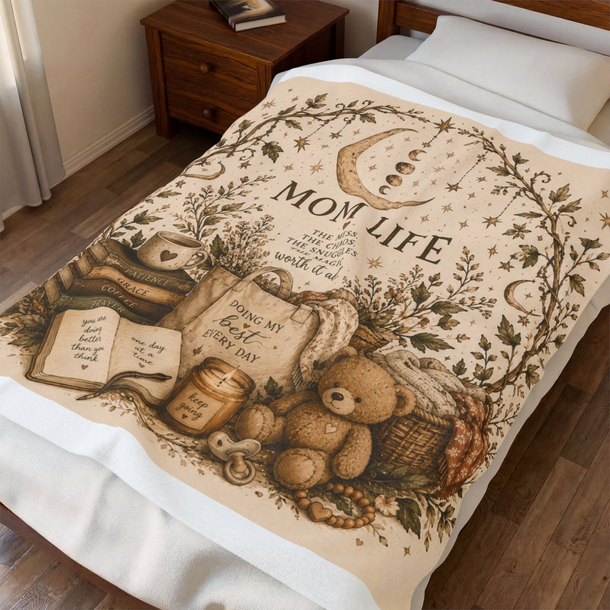 Mom Life Plush Blanket