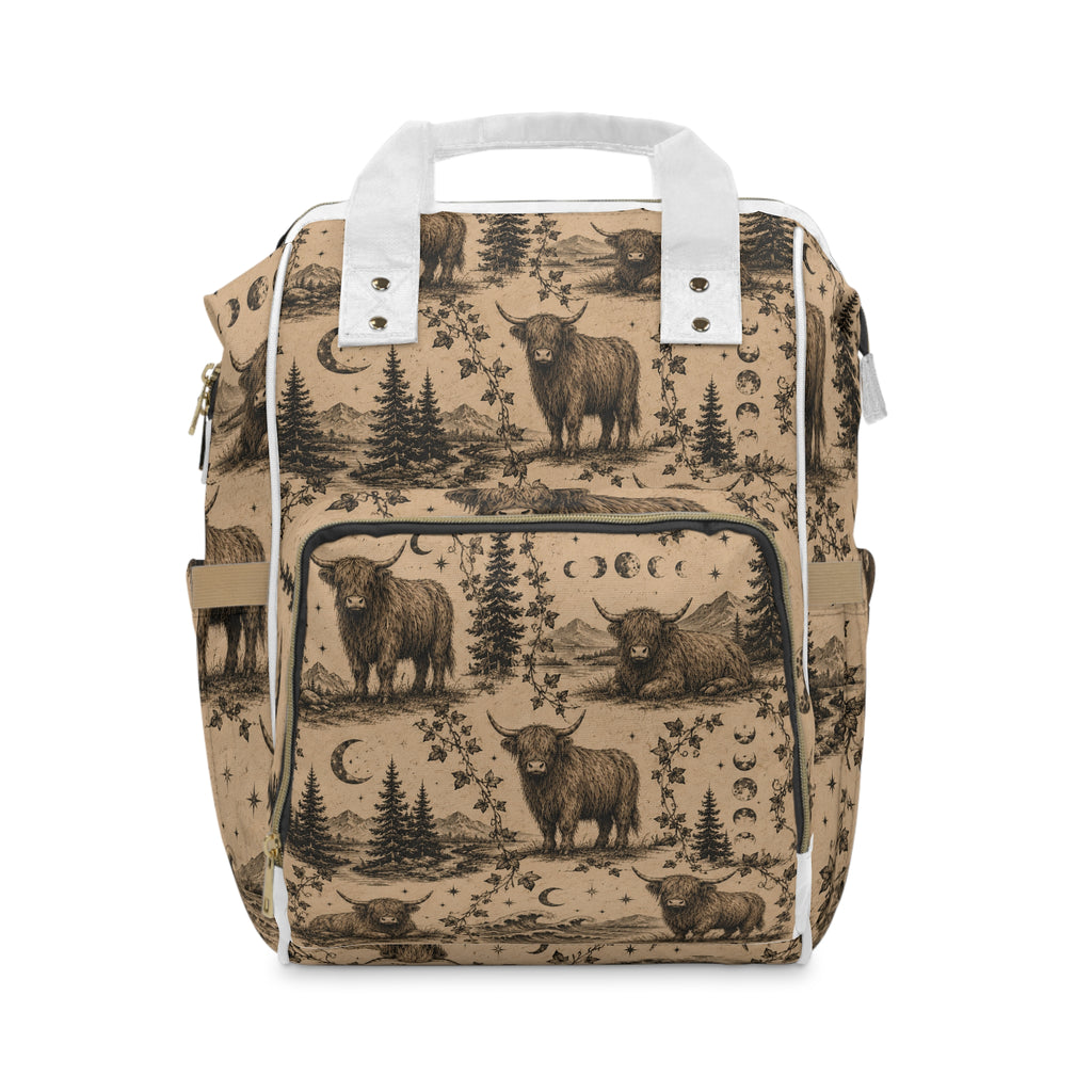 Highland Cow Diaper Backpack