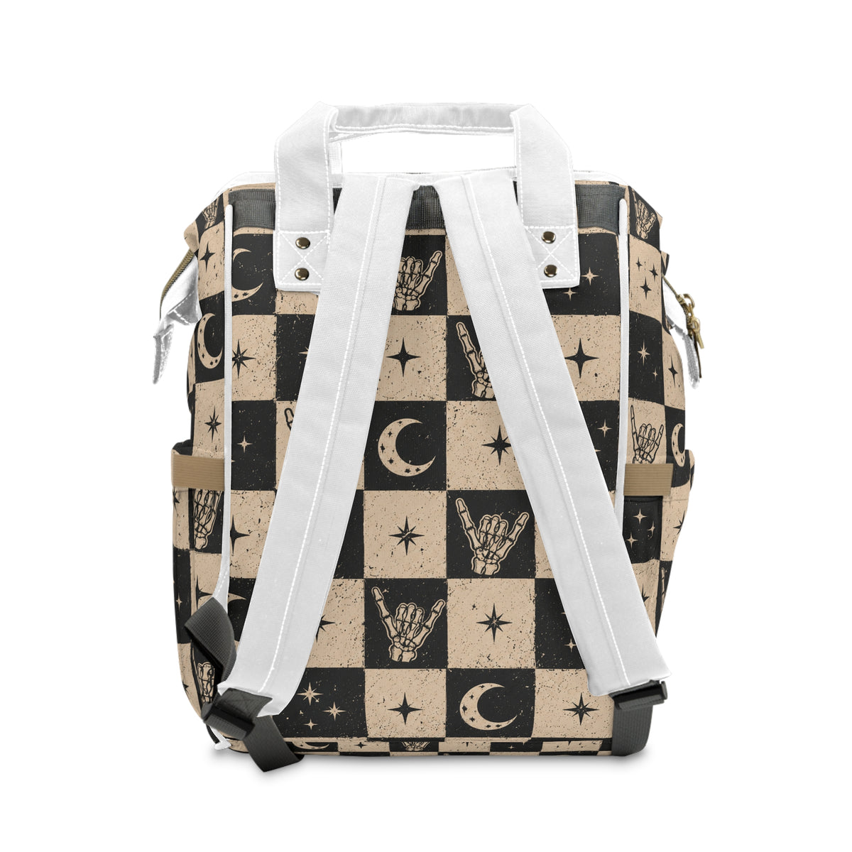 Skull Hand & Moon Diaper Backpack