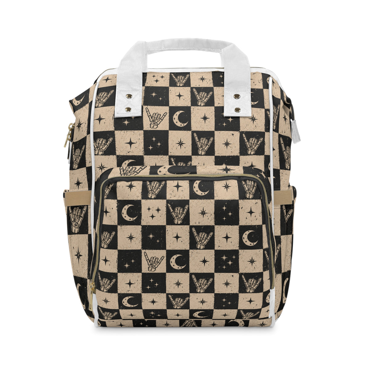 Skull Hand & Moon Diaper Backpack