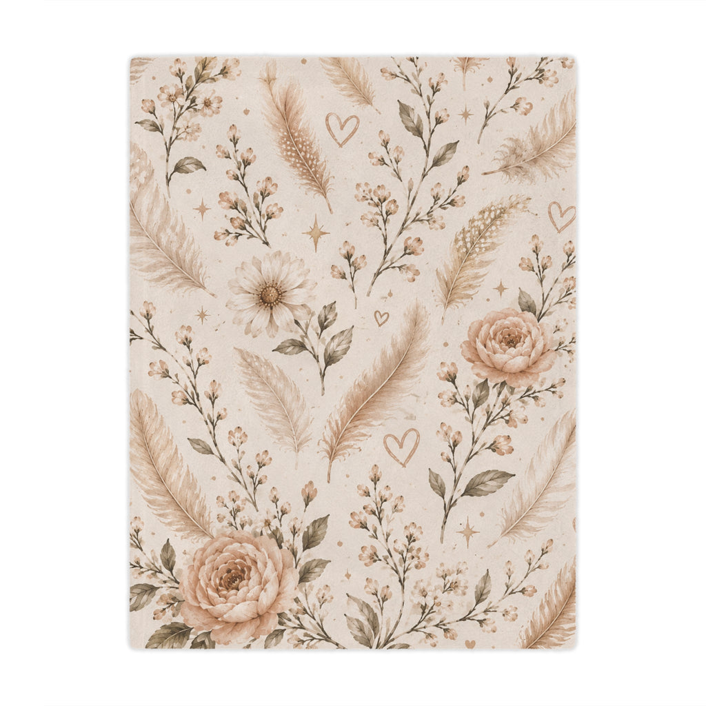 Minky Floral Blanket