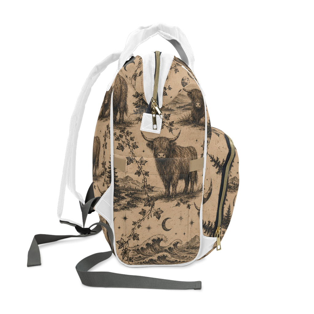 Highland Cow Diaper Backpack