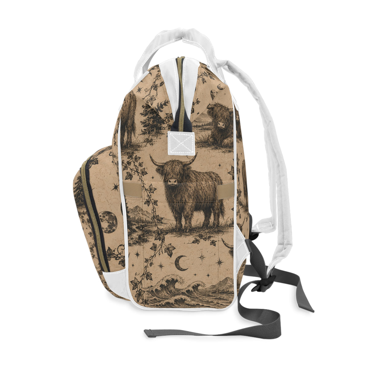 Highland Cow Diaper Backpack